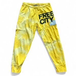 Yellow Free City Sweatpants Small